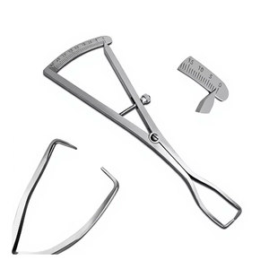 Calibrador de Medición de Crestas Castroviejo 0-40mm, Instrumento de Precisión para Implantes Dentales, de Acero Inoxidable Quirúrgico - Product Image 1