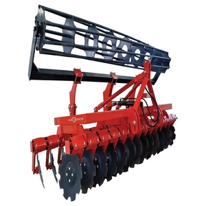 Herse à disques compacte montée sur tracteur, équipement agricole robuste avec moteur pour un travail du sol efficace à bas prix - Product Image 5