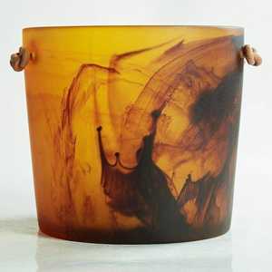 Seau à glace cylindrique en résine aspect acrylique pour vin, idéal pour les bars, transparent - Product Image 3