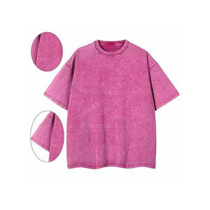 T-shirts vintage de haute qualité effet délavé, vente en gros, t-shirts pour hommes effet délavé surdimensionnés à vendre - Product Image 3