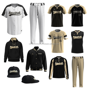 Conjunto de Uniforme de Béisbol Personalizable 2025, Transpirable, de Malla, con Patrón Sólido, Material de Poliéster/Algodón, de Secado Rápido - Product Image 6