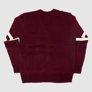 Custom College University 100% Cotton V-neck <b>Cardigan</b> <b>Sweater</b> Long Sleeve Knit Rib Pullover Button Decoration USA Style Greek - Product Image 4