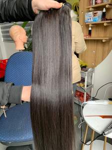 Peluca de cabello humano Natural de 8-32 pulgadas de Vietnam con hueso de trama simple Remy recto estilo de onda frontal de encaje Vnhl Vn11 100g - Product Image 4