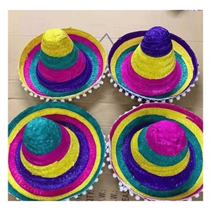 Mexico <b>Hat</b> <b>Straw</b> built with woven <b>straw</b> material for beach sun shading festival wear and decorative styling Vietnam - Product Image 1