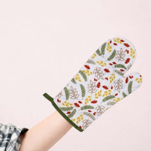 100% Cotton Christmas Printed Design Oven Mitts at <b>cheapest</b> price Oven Mitts With Customized Size And logo for Christmas. - Product Image 2