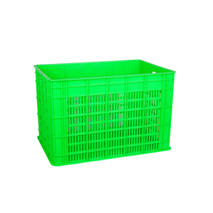 Heavy Duty Mesh Plastic <b>Storage</b> <b>Crate</b> Stackable Industrial Logistics Container Reusable Ventilated Vegetable Packing Warehouse - Product Image 1