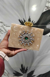 Pure Resin Red Colour Ladies Clutch Excellent Finishing for Wedding Parties Women Fashion Accessories Handmade Colourful Purse - Product Image 3