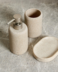 Juego de Accesorios de Baño de Resina Duradera Hechos a Mano, Importados, Fabricados en India para el Hogar - Product Image 3