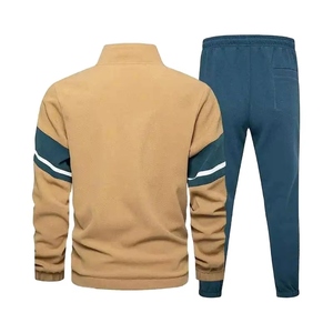 Men's High Quality 100% Cotton Casual Printed 2 in 1 Stand Collar Breathable <b>Track</b> <b>Suit</b> Sets with Zipper Fly - Product Image 5