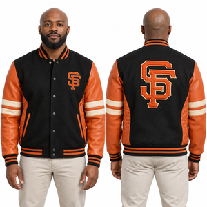 Blouson universitaire de baseball personnalisé avec logo de club, manches contrastées, fournisseur en gros, marque privée, tailles sur mesure, OEM ODM, vêtements d'équipe - Product Image 3
