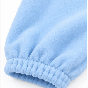 Pantalon de jogging en molleton bleu ciel personnalisé, coupe ample et décontractée, taille élastique, bas de pantalon froncé, pantalon de survêtement décontracté, vente en gros - Product Image 4