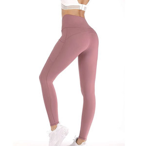 Pantalon Legging Femme Taille Haute Personnalisé, Couleur Unie, Haute Qualité, Séchage Rapide, Respirant, Grande Taille, Spandex/Polyester, Fournisseur en Gros - Product Image 2