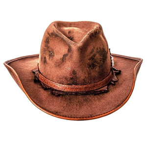 Sombreros de Vaquero de Cuero Vintage Elegantes y Únicos de Alta Calidad, Novedad 2026, Sombrero de Vaquero Clásico de Cuero Genuino para Unisex - Product Image 2