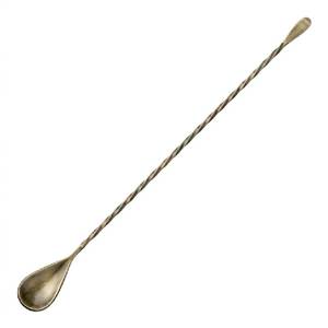 Cuillère à cocktail en gros, cuillère de bar en acier inoxydable à long manche, outil de mélange de boissons, fournitures professionnelles pour l'hôtellerie - Product Image 6