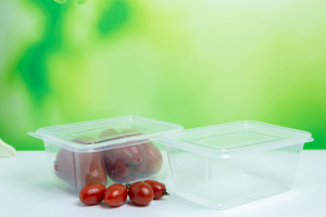 Conteneur alimentaire rectangulaire transparent jetable en plastique avec couvercle, 550, 650, 750, 1000 ml, prix abordable, directement de l'usine - Product Image 2