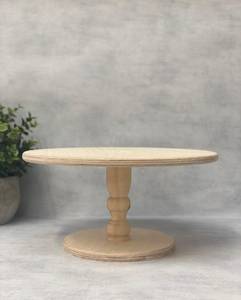 Round Wooden Serving Tray Stand Rustic Eco-Friendly Single Tier Carved Design Living Room <b>Storage</b> Holder At Factory Price By UO - Product Image 2