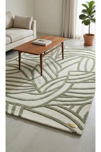 OEM Factory Natural Undyed Sheep Wool Geometric Handmade Anti-Slip Modern Carpet <b>Rug</b> for Cabin & Nursery From India Supplier - Product Image 5