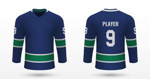 Uniforme Clásico de Hockey sobre Hielo con Estampado Digital para Equipos - Camisetas de Práctica de Hockey con Dobladillo Elástico, Corte Ajustado/Regular - Product Image 2