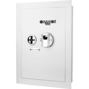 Coffre-fort mural biométrique blanc avec contrôle d'accès - Product Image 1