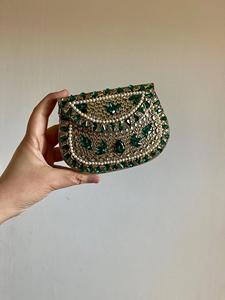 Stylish Kundan work mini <b>clutch</b> with fine <b>embellishments</b>, ideal for weddings metal <b>clutch</b> purse bag - Product Image 6