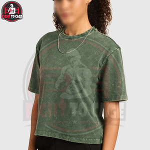 เสื้อยืดสีเขียวสไตล์วินเทจผ้าหนา 280gsm คุณภาพสูงสำหรับฤดูร้อน ทรงหลวมไหล่ตก สตรีทแวร์  รับสกรีนโลโก้ - Product Image 3