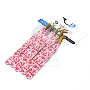 Nouvel ensemble de pinces à épiler personnalisées en acier inoxydable, style western cowboy, pour extensions de cils à pointe en fibre, en promotion - Product Image 5