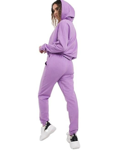 Conjunto Deportivo para Mujer con Bloques de Color, Top Corto con Cierre de Cremallera, Pantalones Largos, Estilo Deportivo Informal, Transpirable, Spandex, Poliéster - Product Image 4