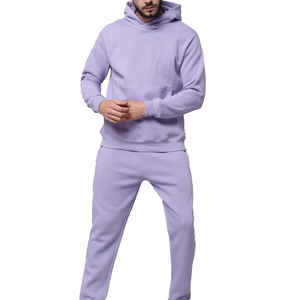 Unisex Custom Windbreaker Acid Wash Printed Tracksuit Hoodies Jogger Set Baggy Oversized 100% Cotton Fleece High Quality - Product Image 1