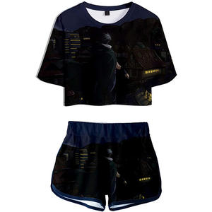 ชุดเสื้อยืดแขนสั้นพิมพ์ลายพร้อมกางเกงขาสั้นทรงสบาย สไตล์ลำลอง รุ่น 2026 ชุดเสื้อยืดและกางเกงขาสั้นสำหรับผู้หญิง แฟชั่นลำลอง - Product Image 3