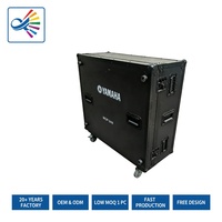 Flight case en aluminium et contreplaqué, étanche, ignifuge, anti-poussière et antichoc, sur mesure pour table de mixage numérique YAMAHA MGP-24X, compatible OEM.