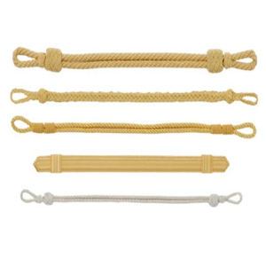 Cordón de Macramé Dorado de 3 Hilos, Cuerda Trenzada con Acabado Recubierto, Cordones Personalizados para Visera de Gorra - Product Image 3