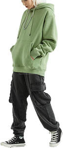 Sudadera con Capucha para Hombre, 100% Algodón, Color Verde Mar, para Verano, Estilo Deportivo - Product Image 3