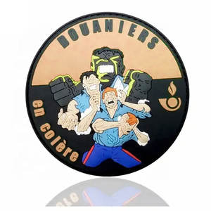 Custom Logo Labels Rubber Iron On Soft Pvc Patches For Clothing & Hats Laser Heat <b>Press</b> Patch Roll Rubber Logo Pvc Patches - Product Image 5