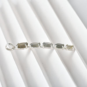 Handmade Labradorite Gemstones Pendant 925 Sterling <b>Silver</b> Pendant Natural Stone High Quality Classic Jewelry Women's <b>Necklace</b> - Product Image 3