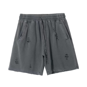 Shorts d'été personnalisés pour hommes – Design tendance, décontractés, en coton confortable et respirant, de bonne qualité, effet délavé à l'acide - Product Image 3