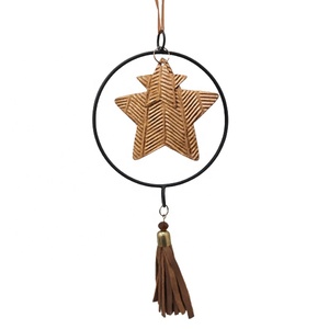 Hierro decorativo Metal decoración del hogar colgante Ángel verde Mena Color diseño de lujo para la decoración de Navidad - Product Image 4