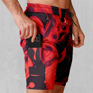 Pantalones Cortos Deportivos de Malla Sublimados para Hombre, con Cordón Ajustable, de Secado Rápido - Product Image 5