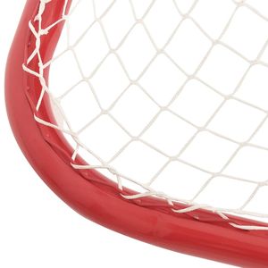 Équipement d'entraînement de but de hockey en polyester rouge et blanc de 72 po x 28 po x 48 po - Product Image 6