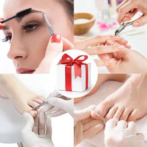 Classic Nail Kit Stainless Steel 7 in 1 Clipper <b>Set</b> Single Spring Portable Manicure <b>Tools</b> with <b>Pink</b> Leather Bag for Adults - Product Image 4