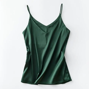 Camisola sin Mangas de Lana y Seda con Ribete de Encaje para Mujer, Hecha en Italia OEM, Camisola Casual de Nailon Elástico para Mujer - Product Image 3