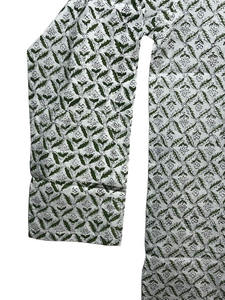 Kurta Corta de Algodón con Estampado Floral para Hombre |   Mangas Largas |   Impresión a Mano Ecológica |   Tela india de primera calidad a un precio razonable - Product Image 3