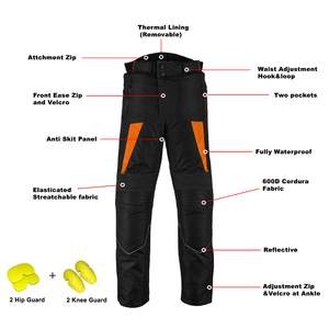 New Design All-Season Cordura Textile Motorbike Pants Breathable Motorcycle Trousers Woven Decorations <b>Button</b> for Summer - Product Image 3