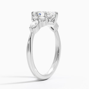 Anillo de Boda BOJ Ring 043 con Corte Marquise, Plata 925, Diamante Luxe Nadia y Baño de Rodio, 2ct, Color D, VVS1, Moissanita, Certificado GRA - Product Image 2
