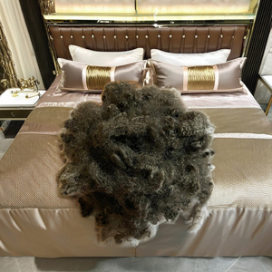 Fibres courtes 100% polyester 15D HS marron, écologiques, recyclées GRS, style creux fin 7D, meilleures ventes, pour oreillers et jouets en filage brut 3D - Product Image 1