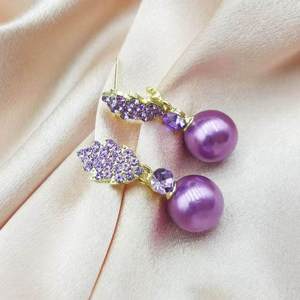 Boucles d'oreilles unisexes AMBER JEWELS romantiques plaquées or rose 18 carats, or massif rempli, diamant naturel taille brillant, luxe certifié IGI - Product Image 4