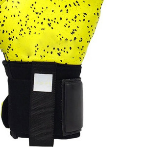 Gants de gardien de but de football personnalisés, doigts entiers, en PU et latex, antidérapants, avec sangle de poignet réglable, respirants, unisexes - Product Image 4