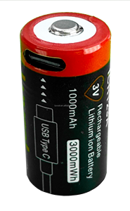 แบตเตอรี่ลิเธียมแบบชาร์จได้ 3V ICR123A ที่ใช้งานได้ยาวนาน สำหรับไฟฉาย กล้องฟิล์ม เซ็นเซอร์ตรวจจับความเคลื่อนไหว และกุญแจอิเล็กทรอนิกส์ - Product Image 4