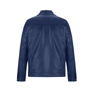 Veste en cuir véritable pour homme avec poches zippées, rangement sécurisé, vêtement technique athlétique écologique - Product Image 2