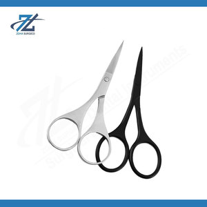 Ciseaux de beauté multifonctionnels de haute qualité pour poils du nez et sourcils, à pointes affûtées en acier inoxydable, avec tête en plastique durable - Product Image 4