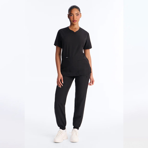 Conjuntos de Uniformes Quirúrgicos de Secado Rápido para Mujer, Blusa y Pantalones, 94% Poliéster, 6% Elastano, Listos para Enviar - Product Image 1